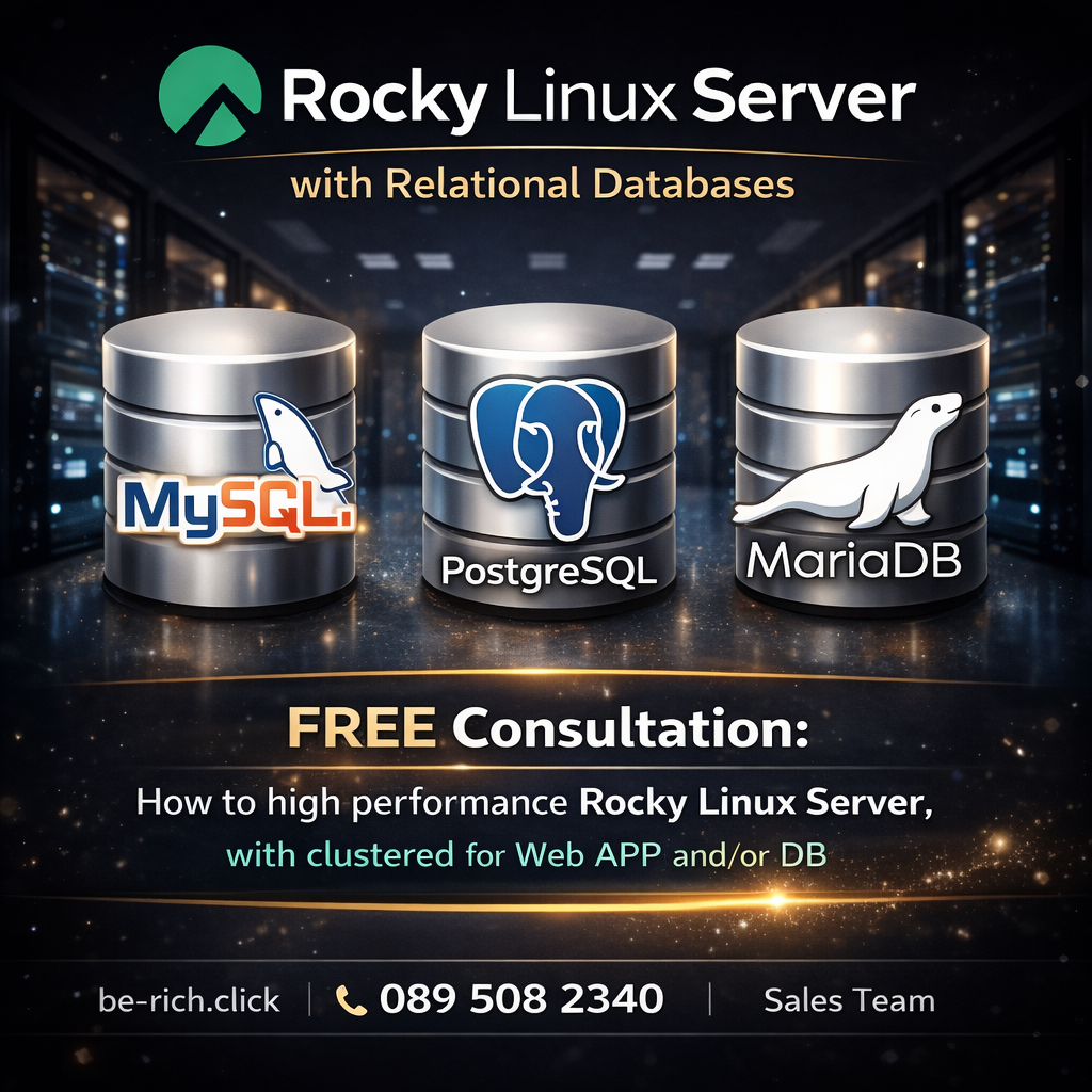 MySQL database server on Rocky Linux 9